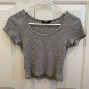 cropped brandy tee